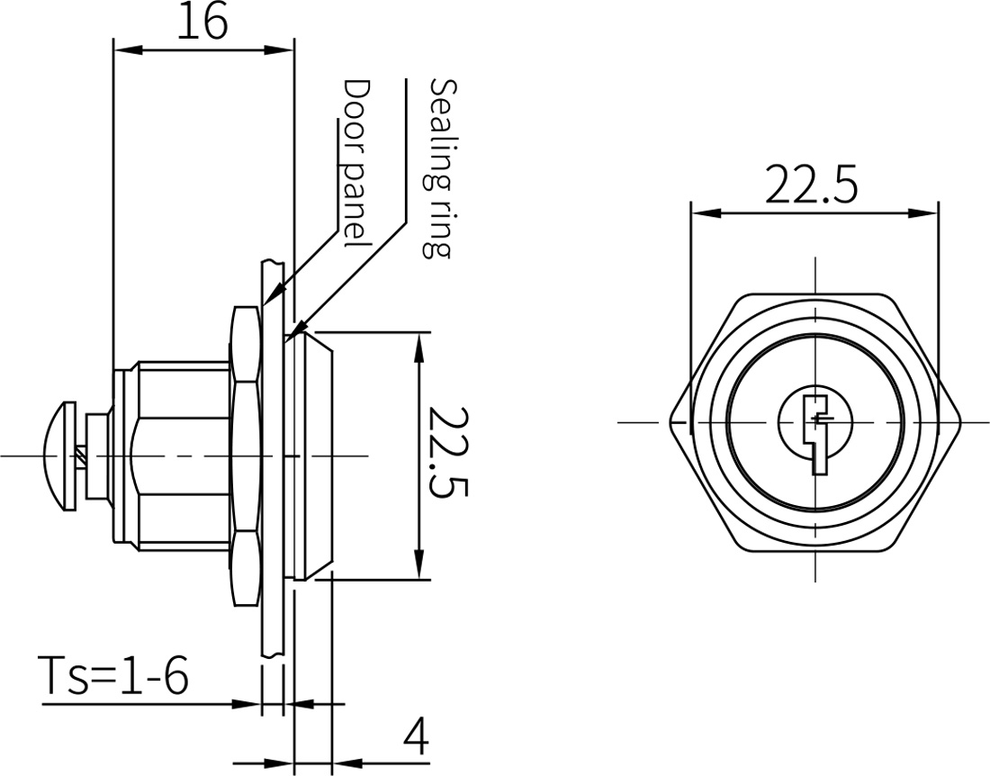 Quarter Turn Latch-New Power Lock