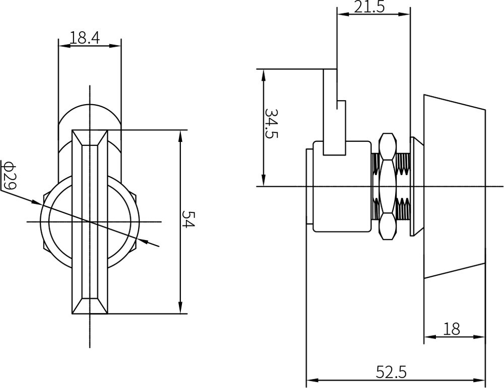 Quarter Turn Latch-Old-fashiOned Foundation Locks