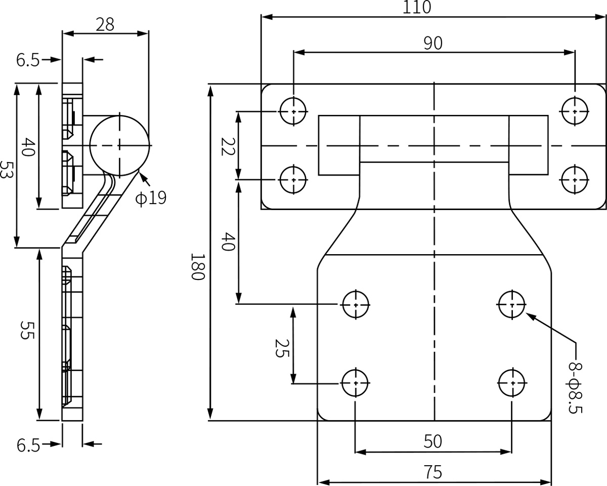 Removable Hinge CL122(HT060-2)