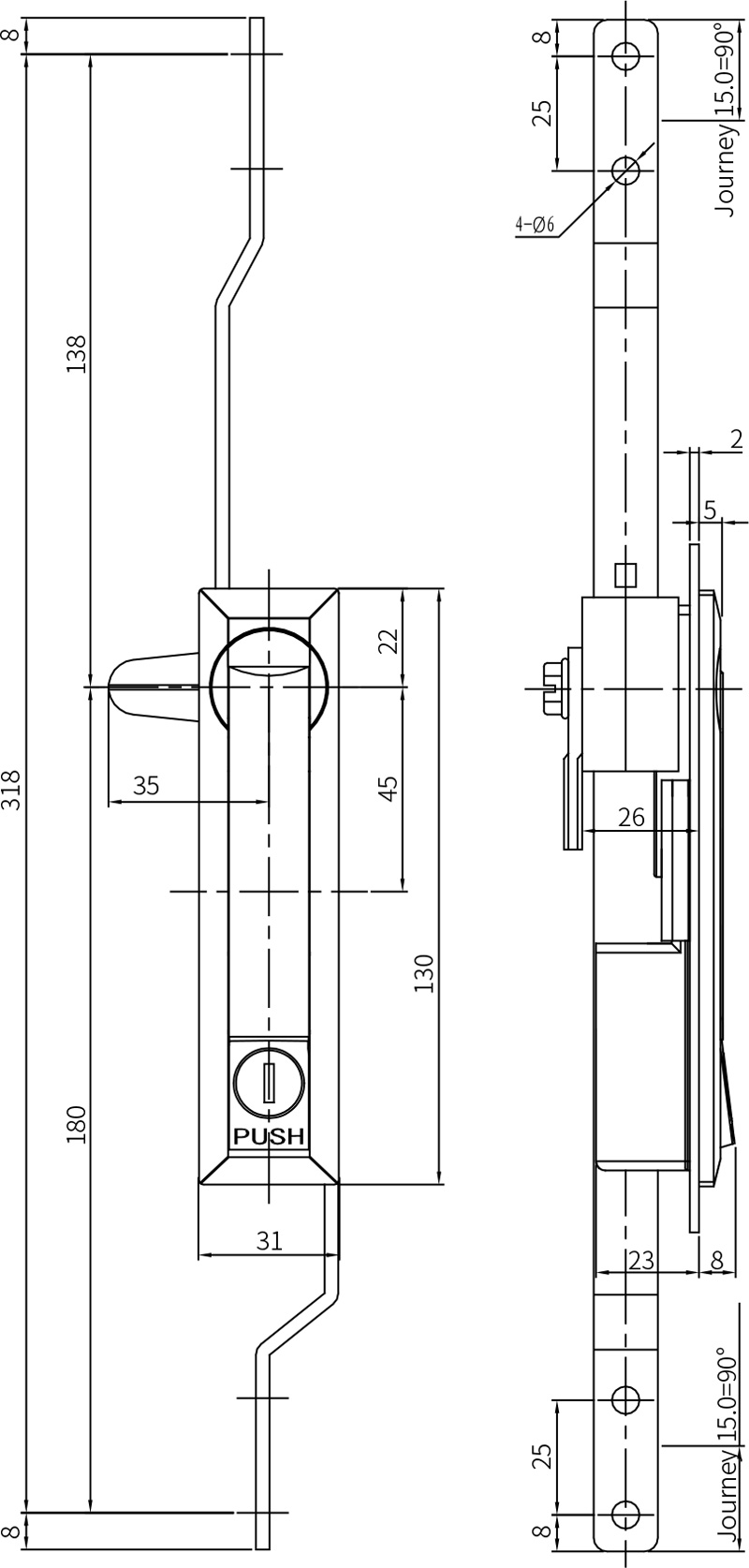 Rod Control Lock MS731-6