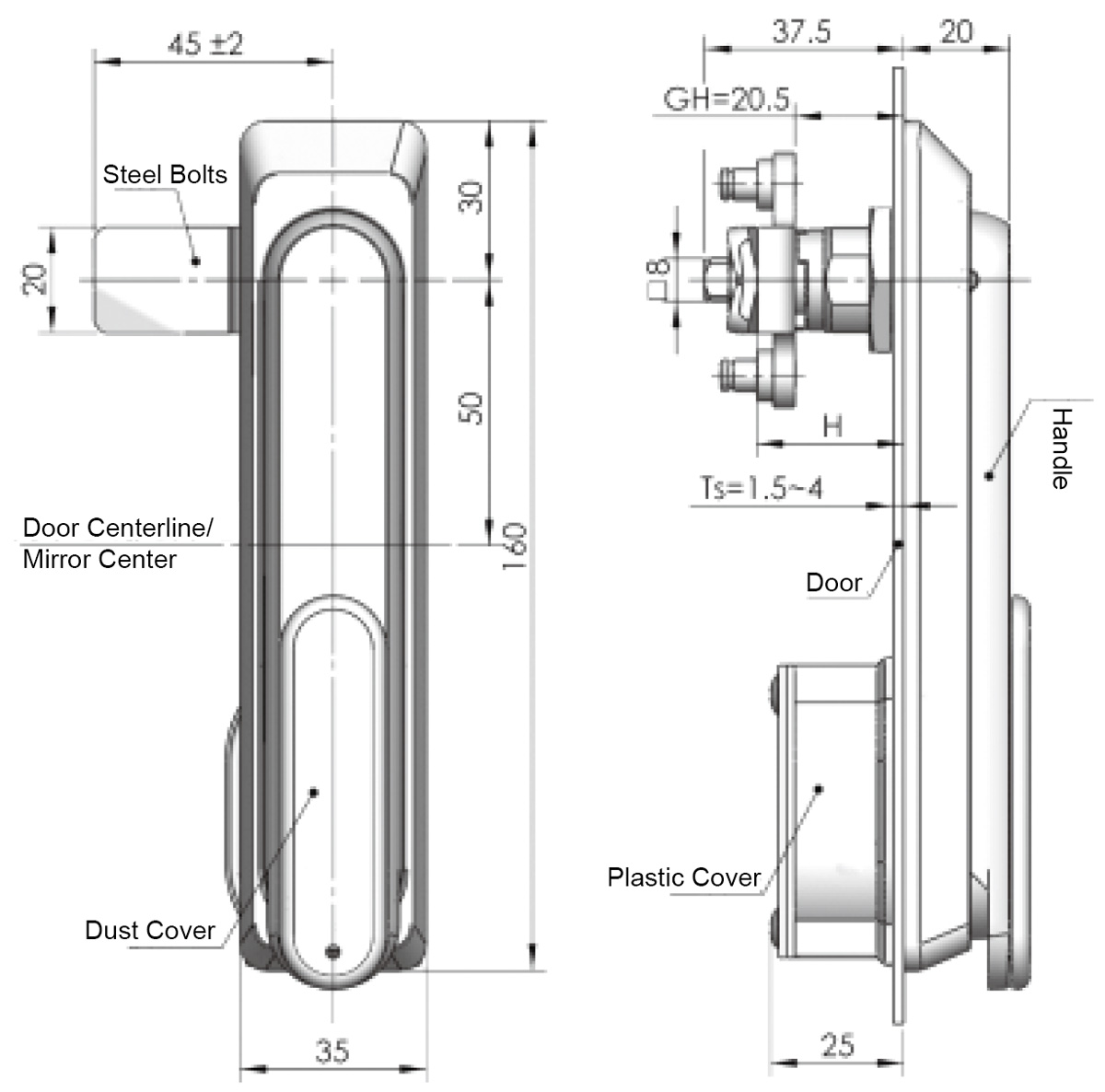 Rod Control Lock MS874 SUS