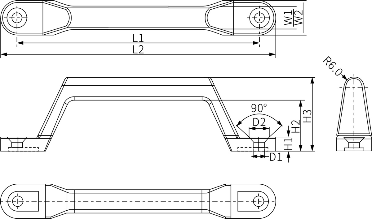 Suface Mounting Handle LS203