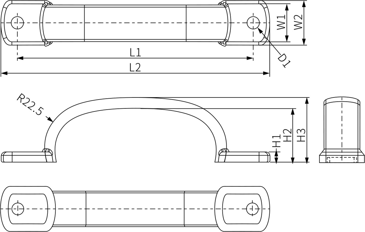 Suface Mounting Handle LS204