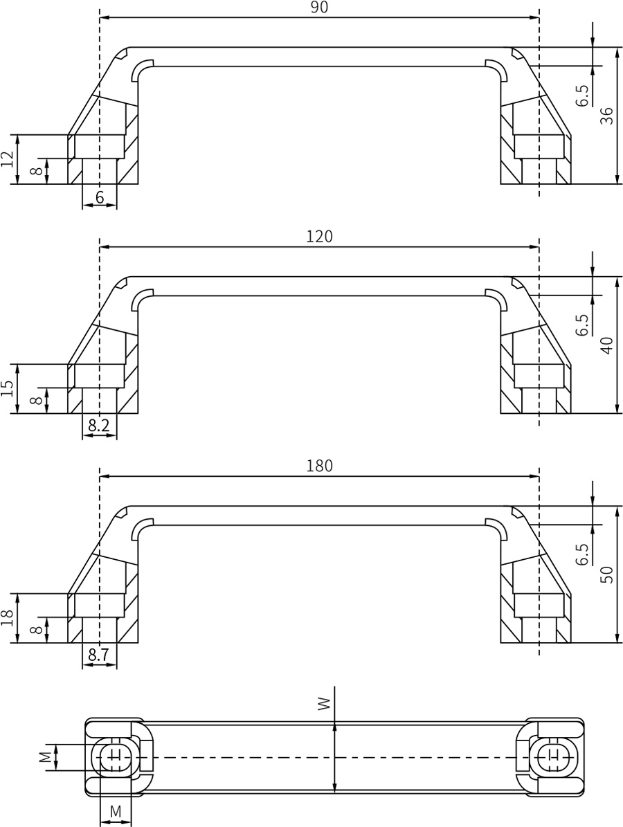 Suface Mounting Handle LS519