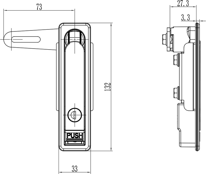 Swing Handle Lock A-1180-2