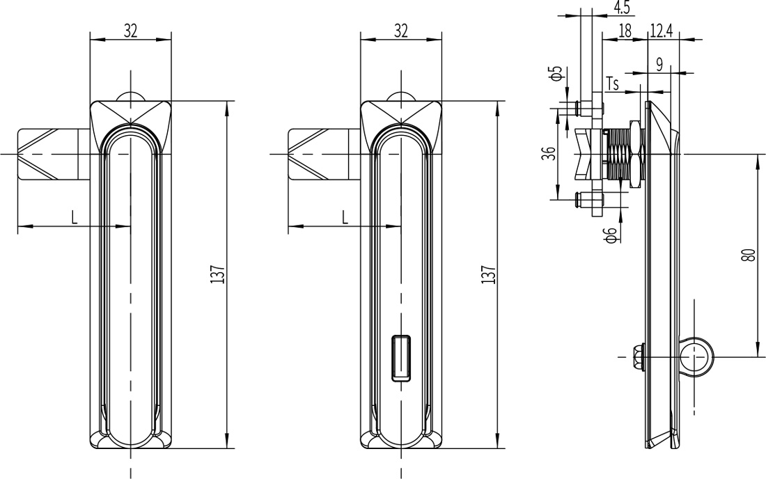 Swing Handle Lock A-1314(MS834-G)