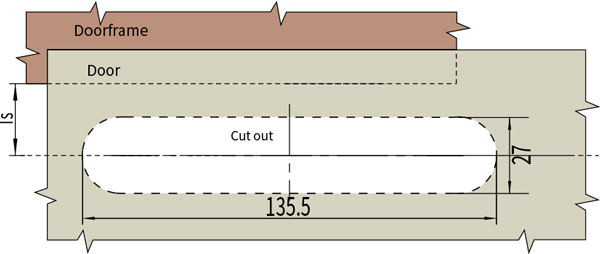 Swing Handle Lock A-1818(MS480-2)