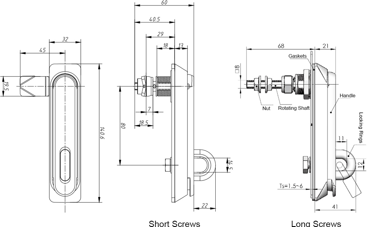 Swing Handle Lock A-3100(MS860)