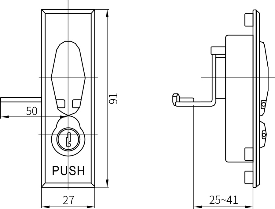 Swing Handle Lock MS505-1
