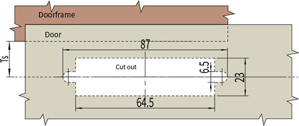 Swing Handle Lock MS505-1