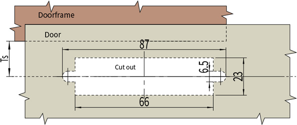 Swing Handle Lock MS505-2