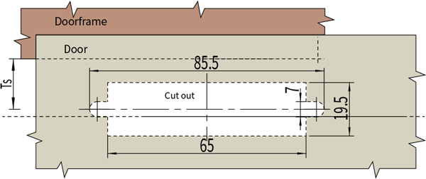 Swing Handle Lock MS507