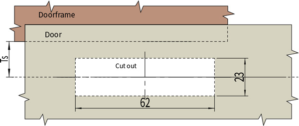 Swing Handle Lock MS717-1