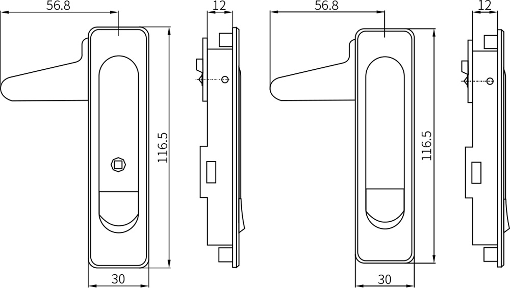 Swing Handle Lock MS730