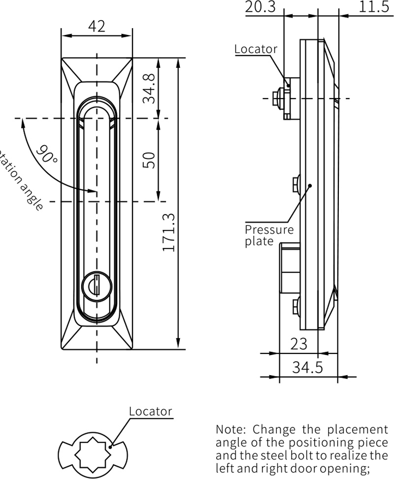 Swing Handle Lock MS861
