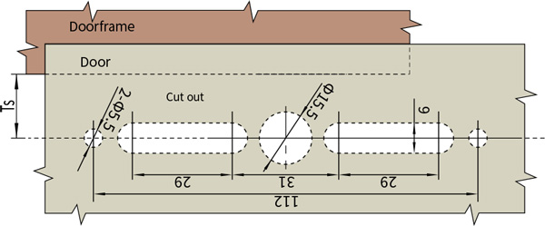 Swing Handle Lock TS8611.370