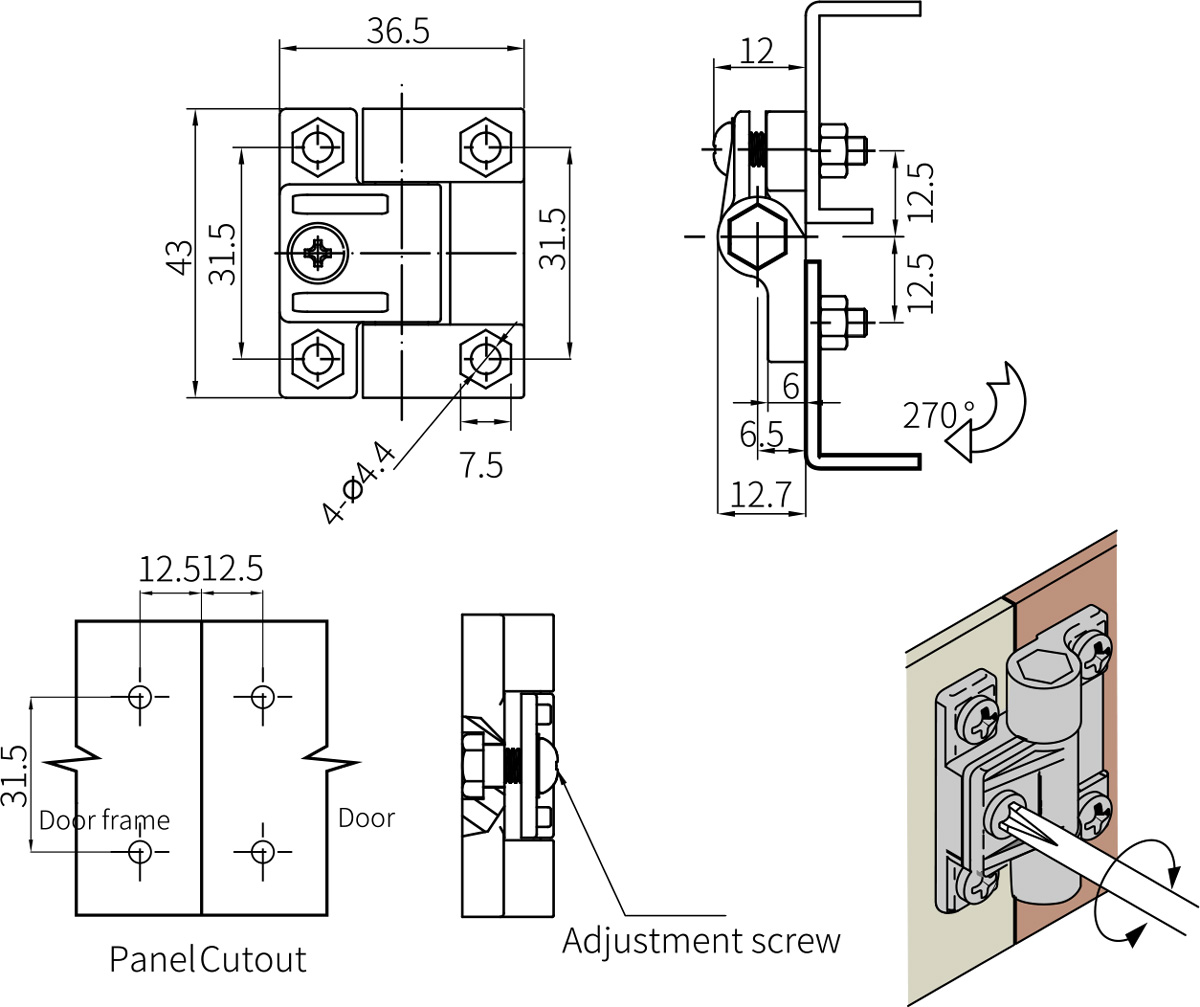 Torque Hinge CL272