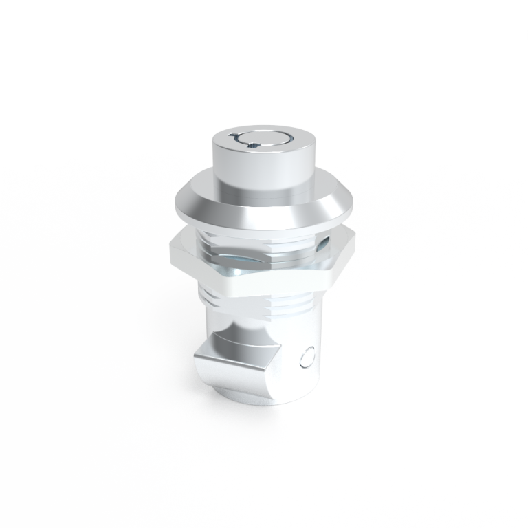 Push to Close Latch, push button, K150 key lock, zinc alloy, chrome plating, bright