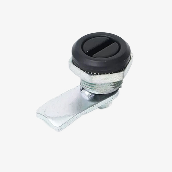 Quarter turn lock IP54 Small size Zinc Alloy Powder-Coated Black Straight-slot type D1-1414-1