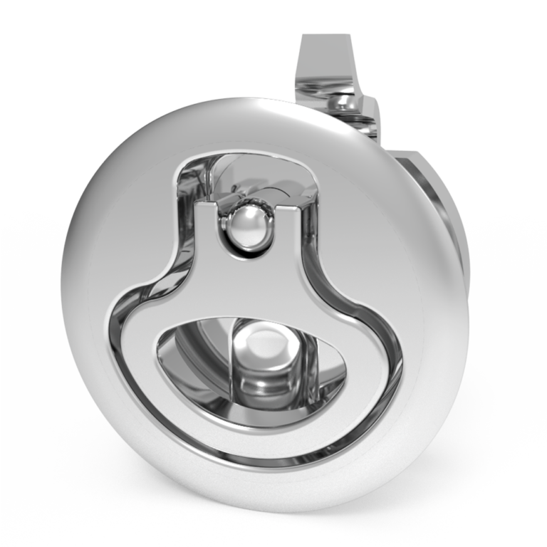 Compression door lock, large size, non-lock, 2-12mm mounting door thickness, 316 stainless steel, electrolytically polished,C8-1002-1