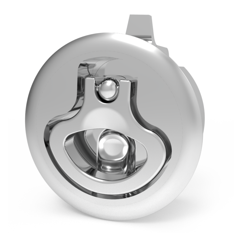 Compression door lock, large size, non-lock, 2-12mm mounting door thickness, 316 stainless steel, electrolytically polished,C8-1002-2