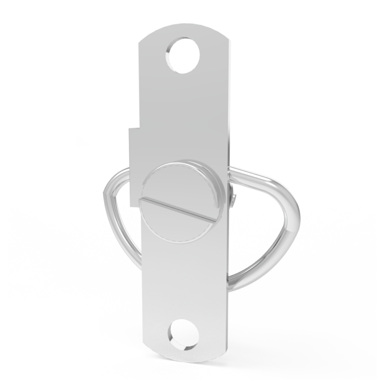 Compression latch, Self-adjusting Latch, microminiature, coin slot, tool lock, rivet/screw through hole mount, smooth, Stainless steel, primary color, Passivation,C7-1001