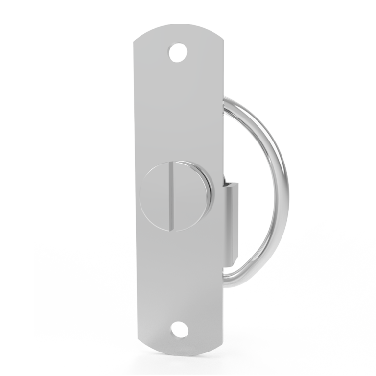 Compression latch, Self-adjusting Latch, Medium, coin slot, tool lock, rivet/screw through hole mount, smooth, Stainless steel, primary color,C7-1007