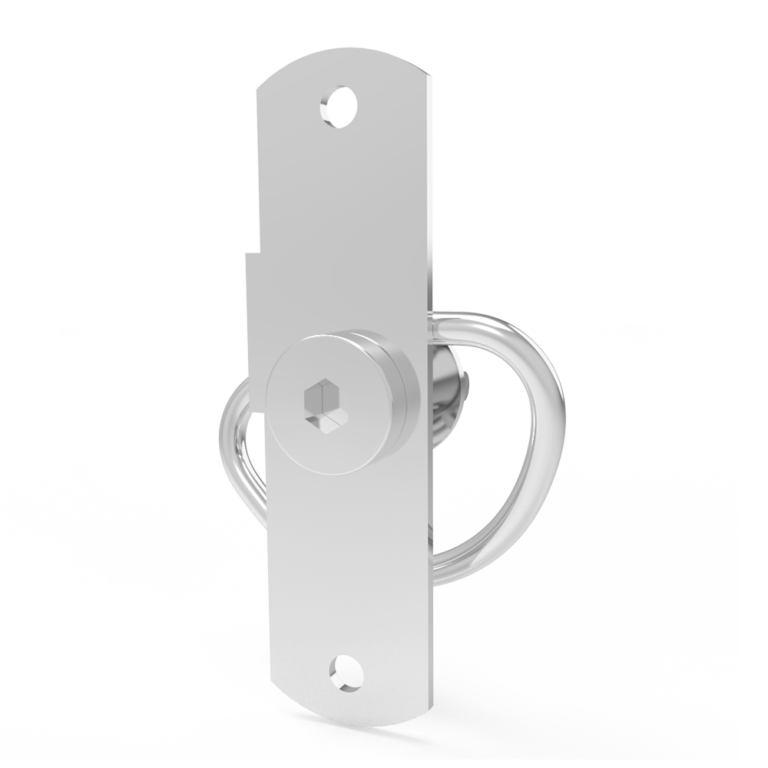 Compression latch, Self-adjusting Latch, Medium, Hex socket, tool lock, rivet/screw through hole mount, smooth, Stainless steel, primary color, C7-1011