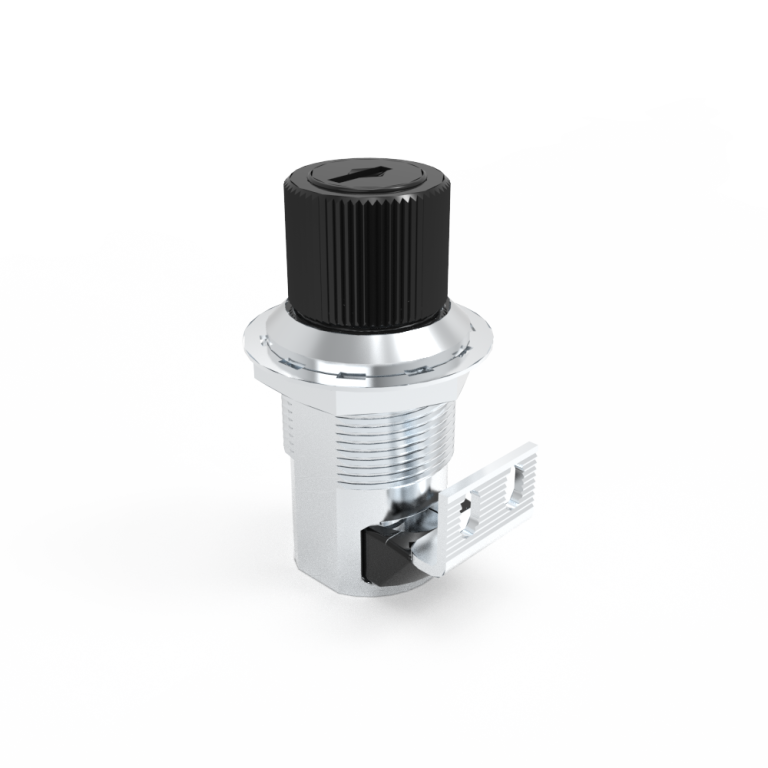 Push to cloese latch, key lock, zinc alloy, Powder coating, black