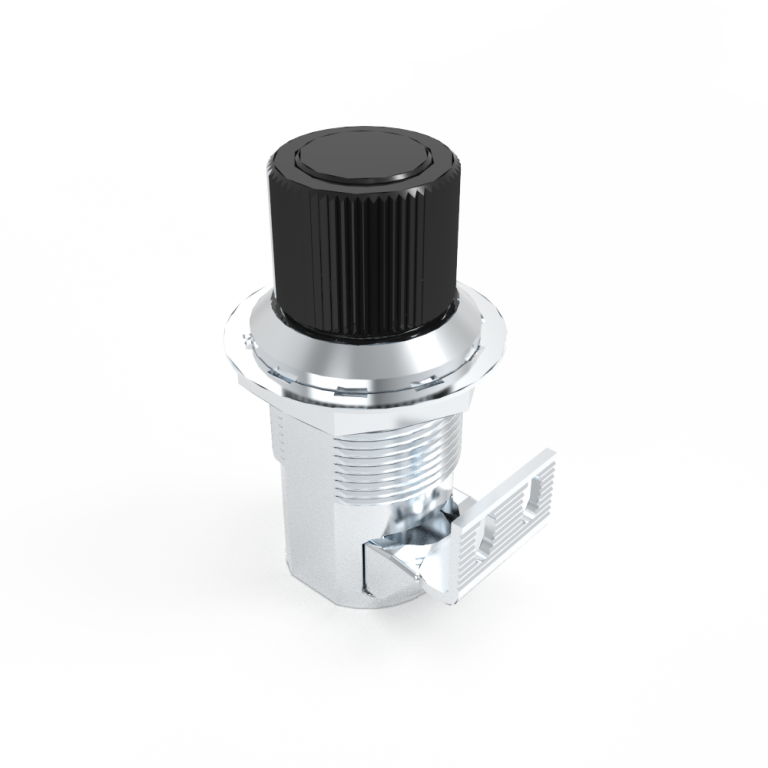 Push to cloese latch, No limit, zinc alloy, Powder coating, black