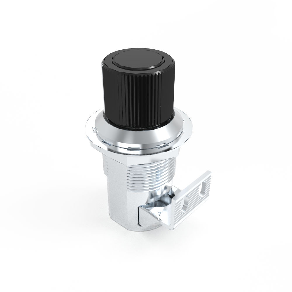 Push to cloese latch, No limit, zinc alloy, Powder coating, black