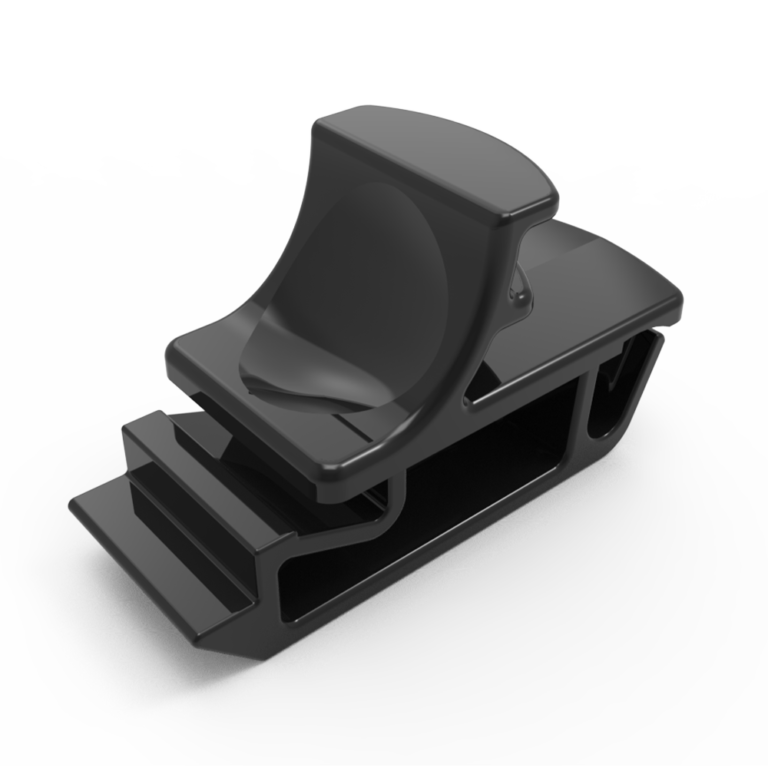 Push-to-Close Slide Latch, Snap-in, Small Size, 1.2mm (.050 in) Panel Thickness, 4.8mm (.190 in) Total Grip, ABS, BlackDK726-2