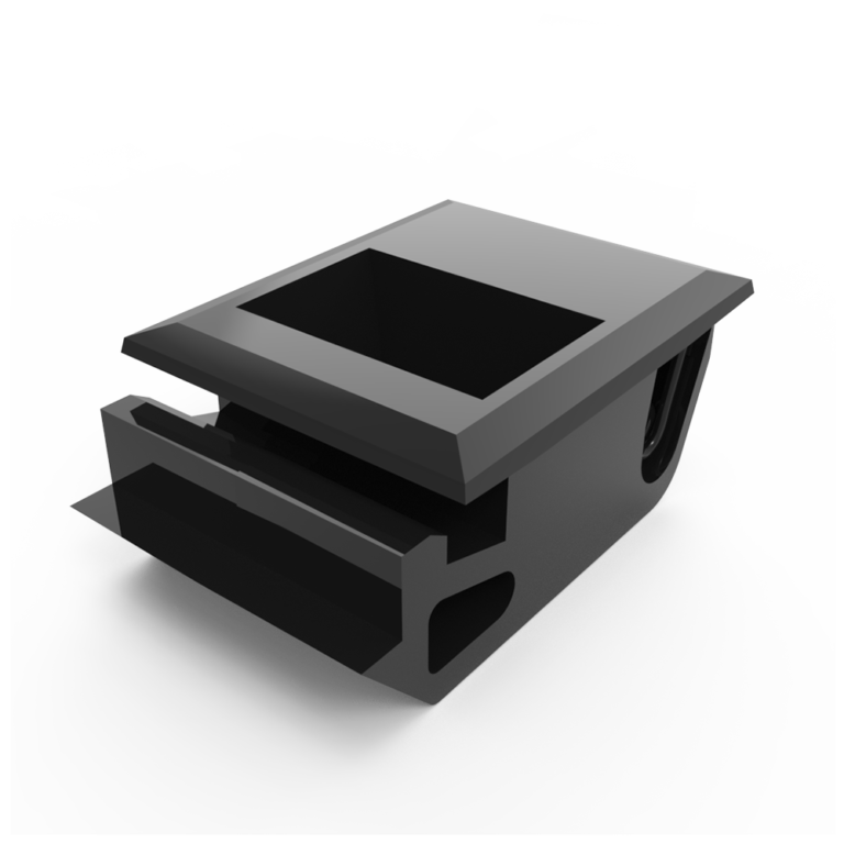 Push-to-Close Slide Latch, Miniature Size, 1.3mm (0.05in) Panel Thickness,ABS,balck DK728-1A