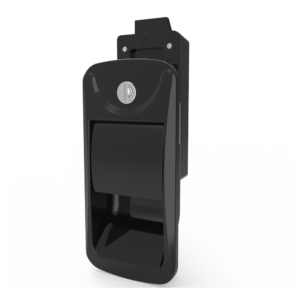 Rv Door lock, Impact door, Key lock, zinc alloy, powder coating, black A7901
