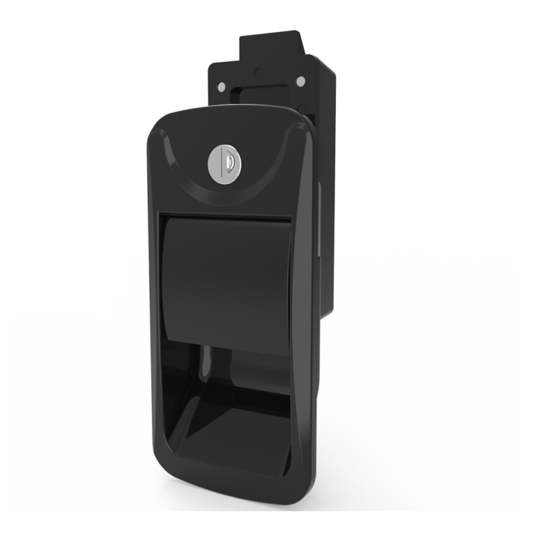 Rv Door lock, Impact door, Key lock, zinc alloy, powder coating, black A7901