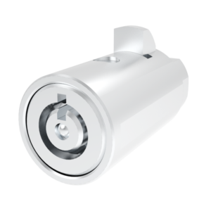Vending machine lock cylinder, tube type, removable, zinc alloy, chrome plating, bright,D7-1005