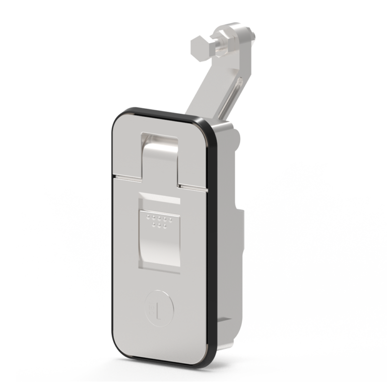 Compression Door Lock, Sealing Rod, Key Lock, Lock Belt Dust Cover, Zinc Alloy, Chrome Plated, Bright A-1446-11-20