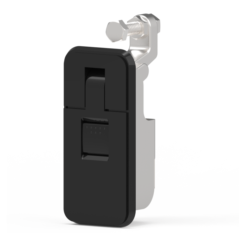 Compression Door Lock, Sealed Lever, Medium, NonKey Lock, Zinc Alloy, Powder Coating, Black A-1446-20-10