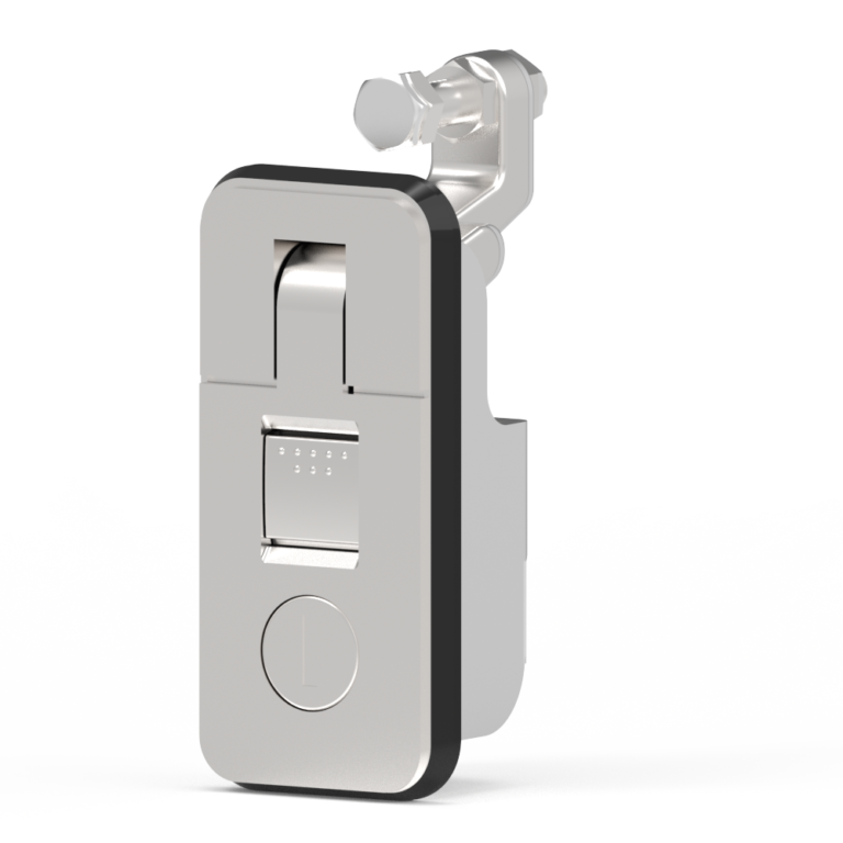 Compression Type Door Lock, Sealed Lever, Small, Key Lock, Lock with Dust Cover, Zinc Alloy, Chrome Plating, Bright A-1446-21-20