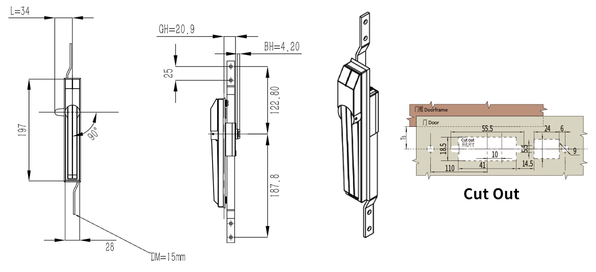 Rod Control Lock MS830 size