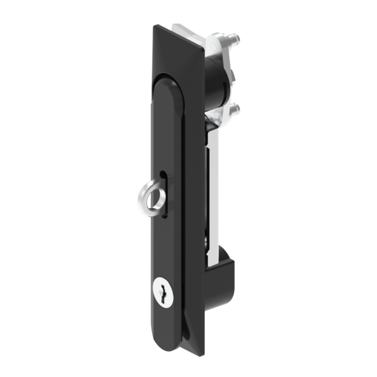 Swing Handle Lock,K333 Key Lock, Padlockable,Left and Right Universal, Rotary Handle Open, Zinc Alloy, Powder Coated, Black,MS861-2G