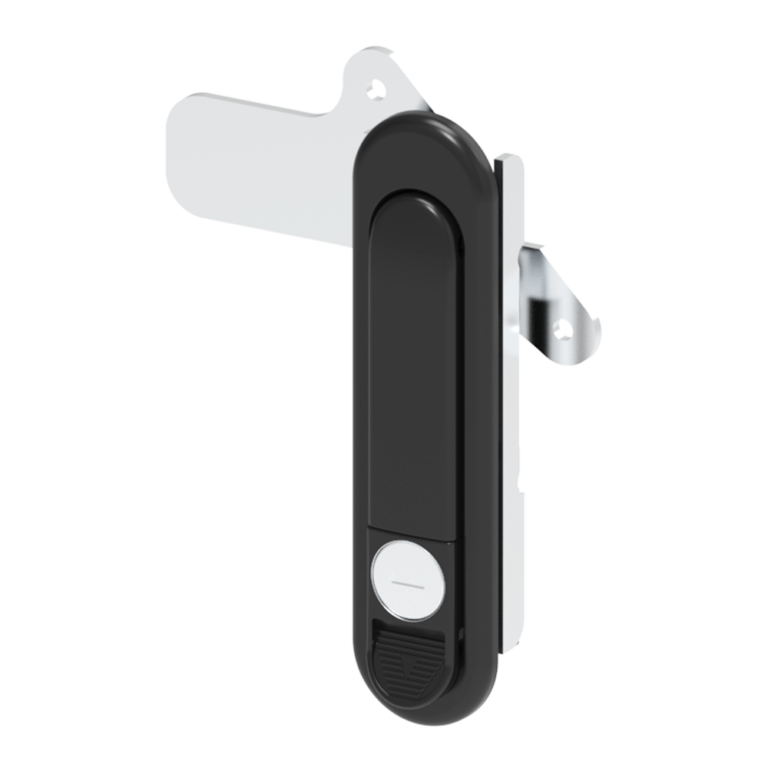Swingl Handle Lock, K200 key lock, left and right universal, swivel handle open, zinc alloy, powder coated, Black,AB302-10
