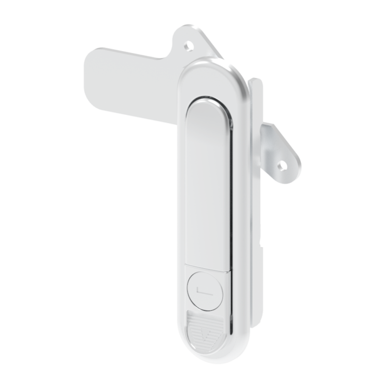 Swingl Handle Lock, K200 key lock, left and right universal, swivel handle open, zinc alloy, spray paint, silver,AB302-30