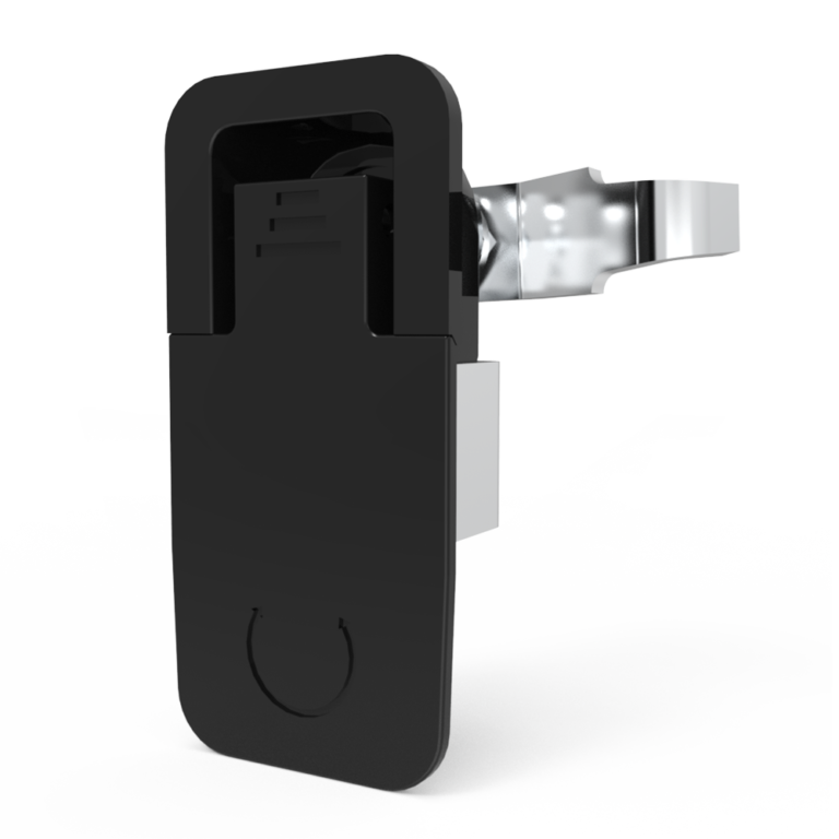 Compression Latches, Lift-Turn Series, Medium, Flush, Keyed, Zinc Alloy, Chrome plating, Black，MS726-1-10